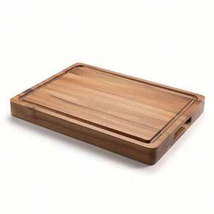 Tabla de cortar de madera de acacia gruesa de doble cara personalizada, tabla de carnicero, tabla de charcutería de madera para cocina - Product Image 5