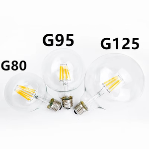 Ampoule à filament <span class=keywords><strong>LED</strong></span> Offres Spéciales à intensité variable G80 <span class=keywords><strong>G95</strong></span> G125 <span class=keywords><strong>E27</strong></span> 110V/220V 2200k-6000k Éclairage pour résidentiel 2W 4W 6W AC/DC pour usage domestique - Product Image 3