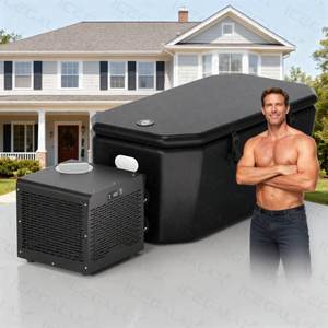 เครื่องทำน้ำเย็น Ambohr US Stock รุ่น Ice Bath Machine 0.8 แรงม้า ขนาดเล็ก พร้อมระบบทำความเย็นแบบรวมในตัว ใช้สารทำความเย็น R410A สำหรับแช่น้ำเย็น พร้อมตัวกรองและปั๊ม - Product Image 2