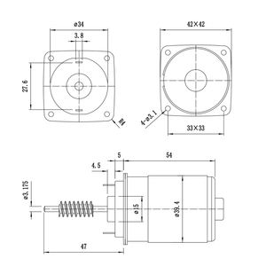 Moteur CC micro-brossé RS655DZ 29V 4005 tr/min 12,49W pour moteur de <span class=keywords><strong>portail</strong></span>, ouvre-<span class=keywords><strong>portail</strong></span> <span class=keywords><strong>coulissant</strong></span>, usage domestique et ventilateur – Approvisionnement direct usine - Product Image 5