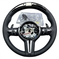 Volant de direction de style M Sport en fibre de carbone véritable, cuir Nappa perforé pour BM/W Série 3, Série 5, M2, M3, M4, remplacement direct