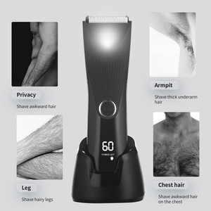 Waterproof <b>Body</b> Hair <b>Trimmer</b> for Men Women Hair Removal Epilator Shaver <b>Body</b> Groomer <b>Beard</b> Grooming Kit Hair <b>Trimmers</b> - Product Image 3