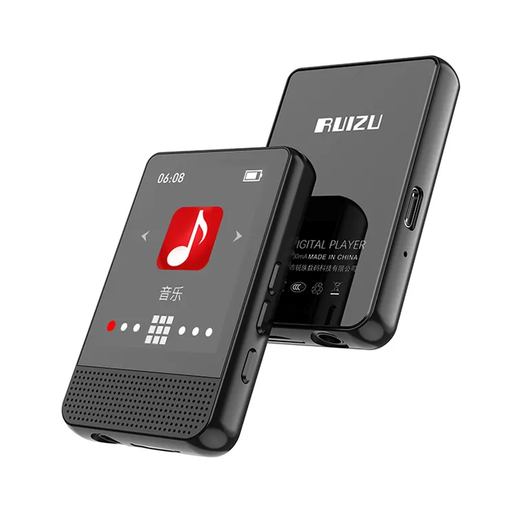 Private Label RUIZU M16 Media Players Bluetooth Wma Digital High-definition Mp4 Free Download Audio Songs MP3 Music Player