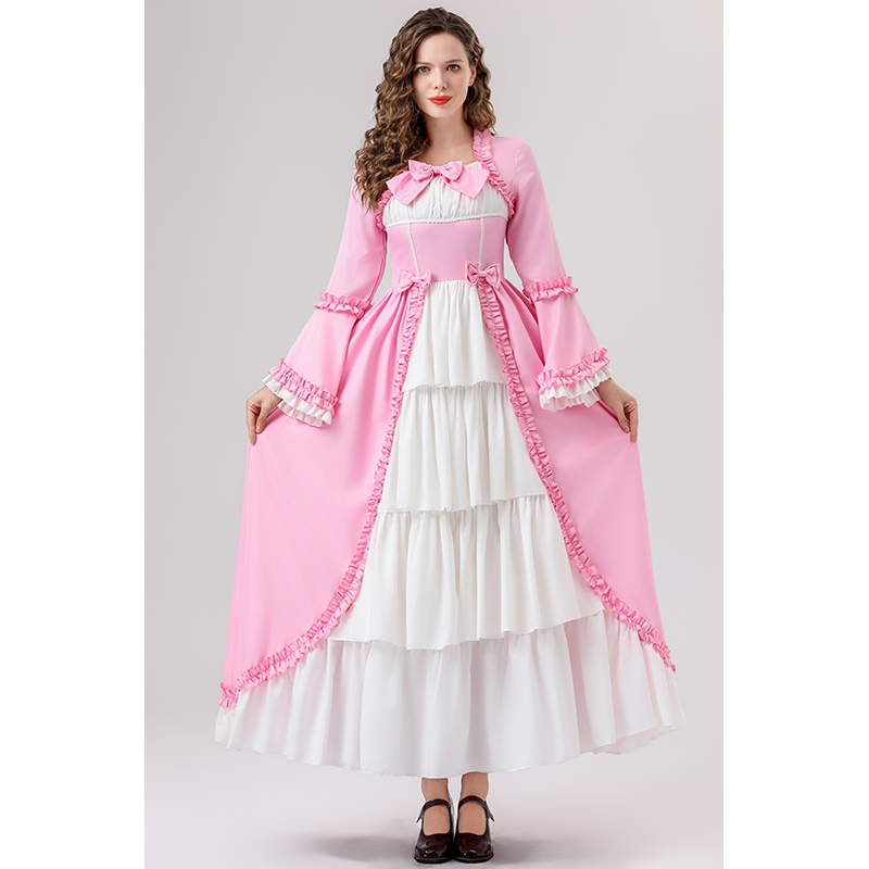 pink satin dress prom Pink Satin Prom Dresses 2025 Bow-Tie V-Neck Formal Gown with Slit