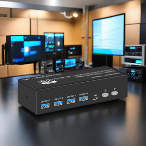 FJ-8K202DH fjgear 7680*4320 60Hz พอร์ต2 dp/<span class=keywords><strong>hdmi</strong></span> dual-Screen KVM สวิตช์รองรับ <span class=keywords><strong>HDMI</strong></span> 2.1 USB 3.0 DP เวอร์ชัน<span class=keywords><strong>1.4</strong></span> - Product Image 6