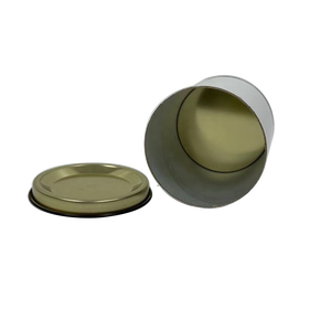 Boîte d'emballage cylindrique en papier kraft écologique et recyclable avec couvercle en fer pour les chips de pommes de terre, les chewing-gums, le thé et les cosmétiques - Product Image 1