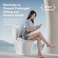 Siège de toilette intelligent électronique avec couvercle automatique, contrôle du bidet, lavage féminin, séchage à air chaud, chauffage du siège, adaptable à diverses conditions