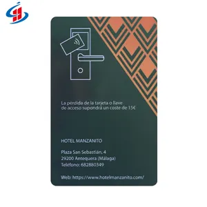 Carte de contrôle d'accès de cryptage imprimée personnalisée Tarjeta RFID 13.56mhz Classic 1k F08 Hotel RFID Key Card Smart RFID Card