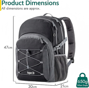 Personnalisé en gros voyage en plein air hommes et femmes étanche <span class=keywords><strong>randonnée</strong></span> <span class=keywords><strong>sac</strong></span> <span class=keywords><strong>à</strong></span> <span class=keywords><strong>dos</strong></span> <span class=keywords><strong>30L</strong></span> multi poche ordinateur compartiment <span class=keywords><strong>sac</strong></span> - Product Image 6