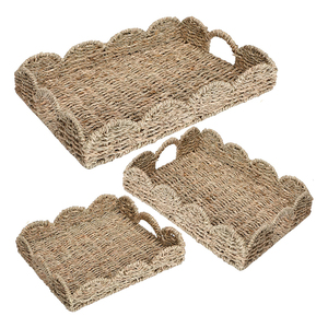 Natrual handwoven mạnh mềm-cỏ biển lưu trữ giỏ <span class=keywords><strong>wicker</strong></span> Cube Giỏ hình chữ nhật thực phẩm trái cây cho ăn uống và Bàn cà phê - Product Image 2
