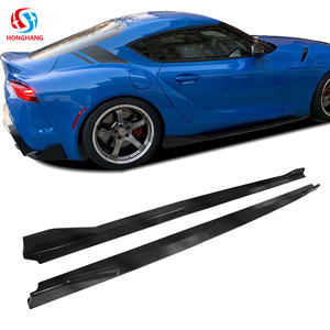 Extensiones de Faldones Laterales Honghang de Fibra de Carbono/Plástico ABS para <span class=keywords><strong>Toyota</strong></span> GR <span class=keywords><strong>Supra</strong></span> A90 <span class=keywords><strong>MK5</strong></span> MKV, Faldones Laterales 2019+ - Product Image 1