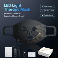 Masque facial LED professionnel 7 couleurs, 100 pièces, dispositif de luminothérapie en silicone flexible pour la maison et les spas de beauté