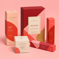 Boîte d'emballage personnalisée pour gel à ongles, boîte en papier cosmétique pliable pour vernis à ongles et cosmétiques quotidiens