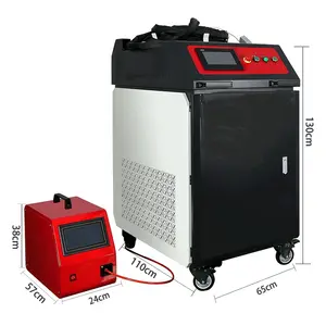 Mesin las serat Laser, 3000 Watt, logam baja nirkarat aluminium genggam 1000 Watt 2000 Watt