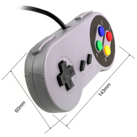 Controlador USB para Gamepad SNES, Joystick para Juegos, Compatible con N SNES, para PC con Windows y Computadoras MAC