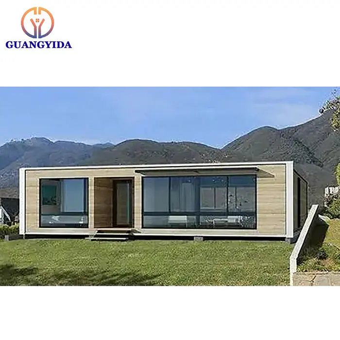 Rumah Modular Kecil Portabel Struktur Baja Kontainer Rumah Siap Dibuat Rumah Rumah Rumah Prefab Lengkap