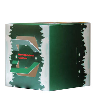 Caja de pastel de Navidad gratis personalizada ecológica con asa Embalaje de Brownie de gama alta para alimentos y aperitivos de panaderí<span class=keywords><strong>a</strong></span>-Laminación mate - Product Image 5