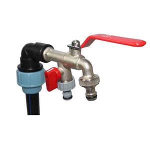 S60x6 IBC vanne de sortie étendue <span class=keywords><strong>adaptateur</strong></span> IBC pour <span class=keywords><strong>robinet</strong></span> de tuyau d'arrosage Double <span class=keywords><strong>adaptateur</strong></span> de réservoir IBC connecteur d'eau d'irrigation - Product Image 3