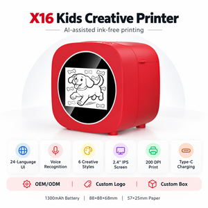 Intelligenter KI-Kinderdrucker mit Sprachdialog Sofortige Thermische Tintenlose Zeichenmaschine 2,4 Zoll Bildschirm 200DPI Aufklebermacher Kindergeschenk - Product Image 1
