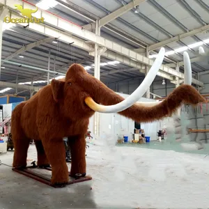 Ocean Art Animatronics Animals Life Size Woolly Mammoth Simulation Model