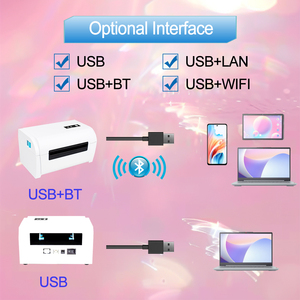 Aixw 203dpi Máy in nhiệt giá tốt Máy in mã vạch cho <span class=keywords><strong>UPC</strong></span> EAN CODE128 ISBN issn QR in mã - Product Image 5