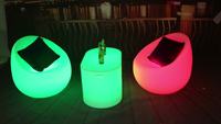 Chaise de soirée KTV avec fleur de prunier lumineuse, imperméable, LED de couleur changeante