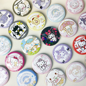 YIWUPOWER Simpatico Distintivo in Latta a Tema Cartoni Animati Sanrio Kawaii, Spilla da Bavero, Medaglia, Spilla con <span class=keywords><strong>Cane</strong></span> Yuki e Kurumi, Ciondolo per Zaino, Regalo per Bambini - Product Image 1