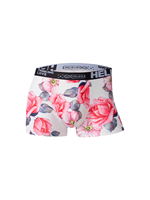 Pour Careuokin Caleçon boxeur écologique en soie de lait pour hommes, taille moyenne, ceinture plate, design de mode imprimé à motif complet