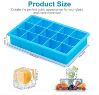 Congélateur fait maison boissons whisky bière outil sans BPA réutilisable durable facile à libérer bacs à glaçons en silicone flexibles