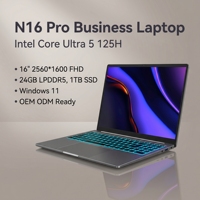 Yifang New 16-inch Model Equipped with Intel Ultra 5 Processor Windows 11 System LPDDR4 24GB Memory Metal Body Business Laptops