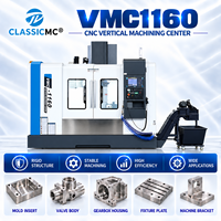 Centre d'usinage vertical haute précision VMC1160, broche BT40, machine de fraisage CNC 3 axes pour le traitement des pièces métalliques