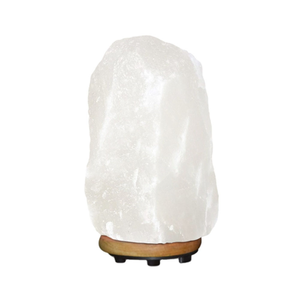 Lampe de sel de l'Himalaya naturelle écologique, blanche, 3-5 kg, lampe de nuit en cristal de roche, approuvée CE HACCP - Product Image 1