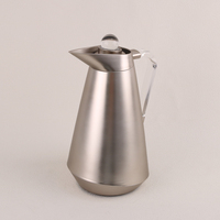 Carafe isotherme vintage en verre de haute qualité de 1000 ml, design argenté, pour café arabe, idéale pour les cadeaux d'affaires