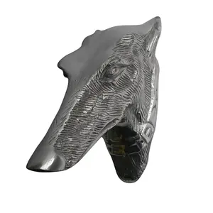 Greyhound Wall Head Aluminium Figurine