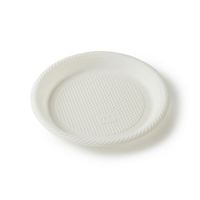 Assiette jetable biodégradable en amidon de maïs, ronde de 9 pouces, 3 compartiments