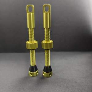 High Quality 48mm Lemon Color Presta <b>Valve</b> Aluminum Alloy Bicycle <b>Tubeless</b> Accessories US Origin - Product Image 1