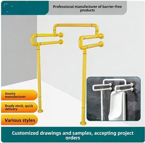 Barra de Apoyo Antideslizante para Baño, para <span class=keywords><strong>Inodoro</strong></span> y Lavabo, para Personas Mayores y con Discapacidad, Diseño Moderno y Minimalista, de Nailon - Product Image 5