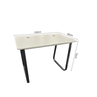Bureau d'ordinateur ergonomique personnalisable pour le télétravail, table d'écriture moderne et simple