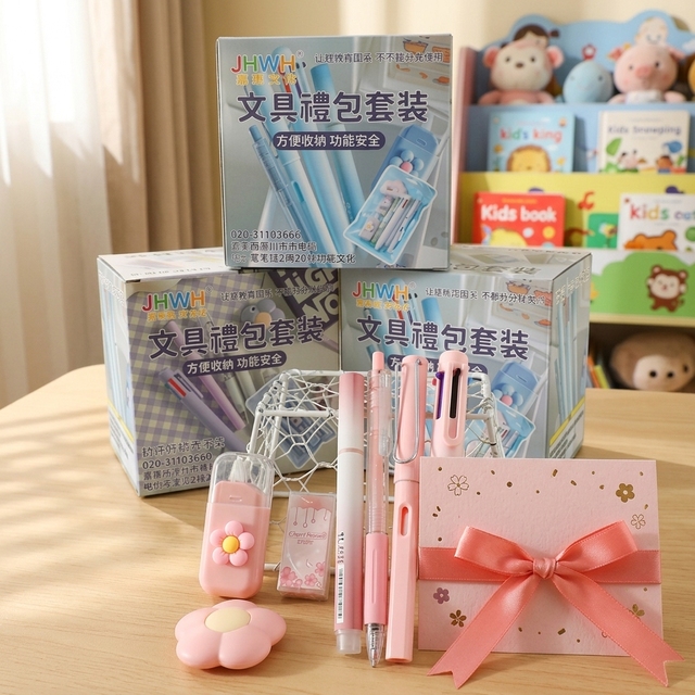 Wholesale Plastic Stationery Gift Pack Blind Box Multi-Functional Writing Supplies Hobby Desktop Collectible Set Random Box