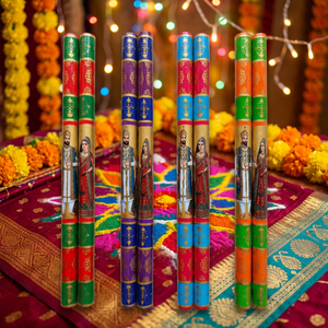 JR MS INDUSTRIES Equipo de Baile de Madera Raja Rani Navratri - Obstáculos de Agilidad Portátiles para Entrenamiento de Baile Tradicional de Bodas - Product Image 1