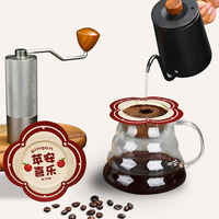 Filtres à café en papier en forme de soucoupe volante, série Noël, personnalisables en gros, pour cafetières manuelles et cafés
