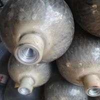 Bouteilles de gaz industrielles certifiées DOT de 5 kg, réservoirs d'air en fibre de carbone d'occasion avec une pression de 300 bars pour l'oxygène et les gaz