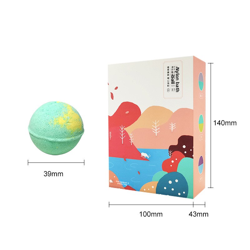 Multi-Color Rainbow Chinese Herbal Medicine 30g Effervescent Foot Bath Balls with Essential Oil Wholesale Supply