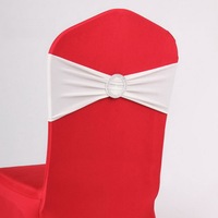 31 Couleurs Nœuds de Chaise Décoratifs Élastiques en Spandex avec Boucle Coulissante pour Mariage