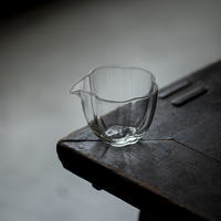 Carafe à thé en verre borosilicate haute résistance, isolée thermiquement, avec bordure florale artisanale, pour thé Kung Fu chinois