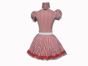 Dành Cho Người Lớn Trang Phục Khiêu Vũ Cô Gái Màu Đỏ Trắng Sọc Ngắn Tay Áo Múa Ba Lê Múa Tutu Ăn Mặc Trẻ Em Sân Khấu Múa Ba Lê Khiêu Vũ unitards - Product Image 4