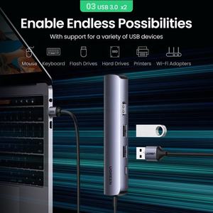 Ugreen – Hub <span class=keywords><strong>Usb</strong></span> C Mini taille <span class=keywords><strong>Usb</strong></span> Type C 3.1 à Rj45 <span class=keywords><strong>Usb</strong></span> 3.0 adaptateur Dock pour <span class=keywords><strong>Macbook</strong></span> Pro <span class=keywords><strong>Macbook</strong></span> <span class=keywords><strong>Air</strong></span> <span class=keywords><strong>2020</strong></span> Pc Hub - Product Image 4