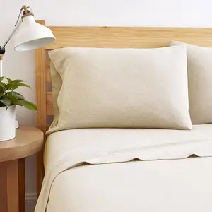 Cooling Jersey Sheets Set Soft Cozy Knit Stretchy Cotton Bed Sheets for Hotel and Home Quality