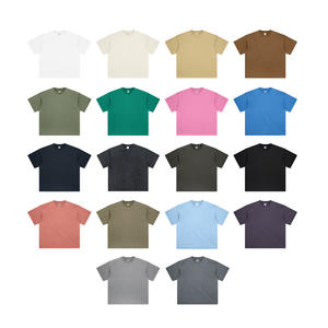 เสื้อยืดผู้ชายผ้าฝ้าย 100% คุณภาพสูง น้ำหนัก 260 กรัม แบบถัก สไตล์วินเทจ ล้างสีแบบแอซิด ปักลายปะติด ตกแต่งแบบดิสเทรส พร้อมปักโลโก้ตามสั่ง - Product Image 4