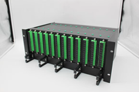 FTTH 144 inti rak dudukan serat optik ODF distribusi bingkai Patch Panel 19 inci 4U